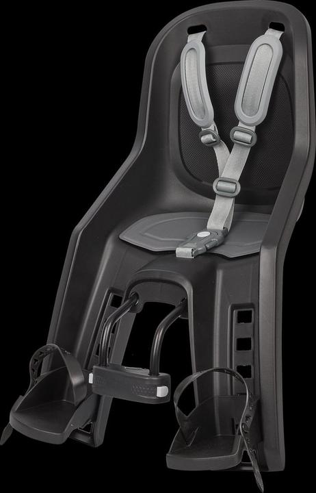 Polisport sprudelnder Mini -Plus -Kindersitz - 2020 Edition - Schwarz/Dunkelgrau