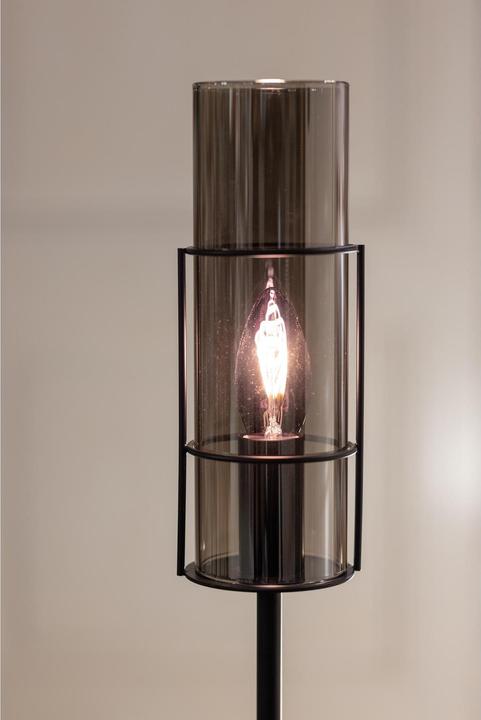 Image du produit Markslöjd Lampe de table Tubo 1L, E14, 50 cm, noir/smoke (E14)