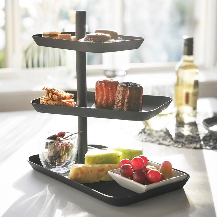 Produktbild Yamazaki 3-stöckige Etagere mit drehbaren Ablagen TOWER