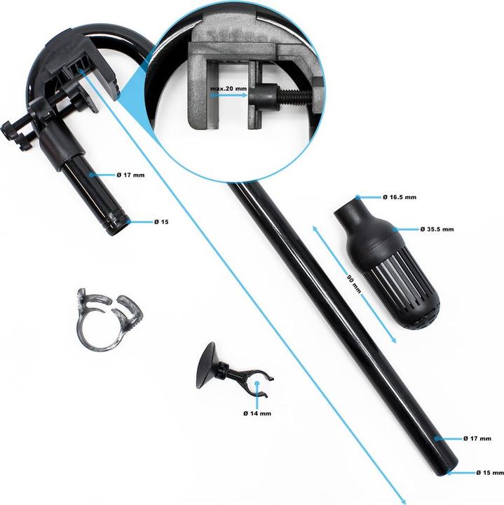 Actual product image SunSun Spare Part HW-303 Suction Kit Elbow Tube Skimmer Extension Ext. Filter