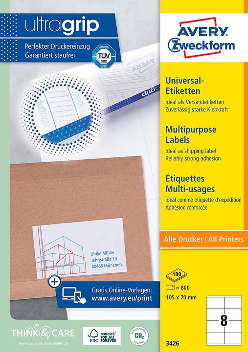 Image du produit Avery Étiquettes universelles