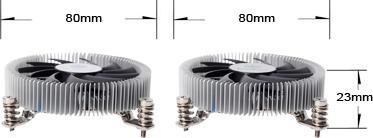 Produktbild Silverstone Nitrogon SST-NT07-115X Low Profile CPU-Cooler (23 mm)