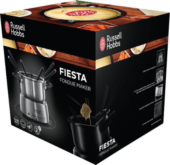 Immagine prodotto Russell Hobbs Fiesta (Fondue di formaggio, Fondue al cioccolato, Fonduta Bourguignonne, Fondue Chinoise)