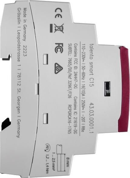 Actual product image Grässlin Talento smart C15 timer