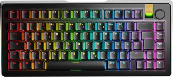Glorious GMMK 3 Pro HE Wireless 75 % Custom Gaming-Tastatur - Pre-Built, ISO (DE), Fox HE Switches (DE, Kabellos)