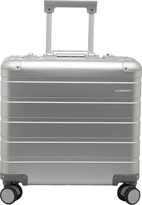 Immagine prodotto Alumaxx Trolley business per la notte, con valigetta in alluminio, argento (37 l, Bagaglio a mano (fino a 50 litri))