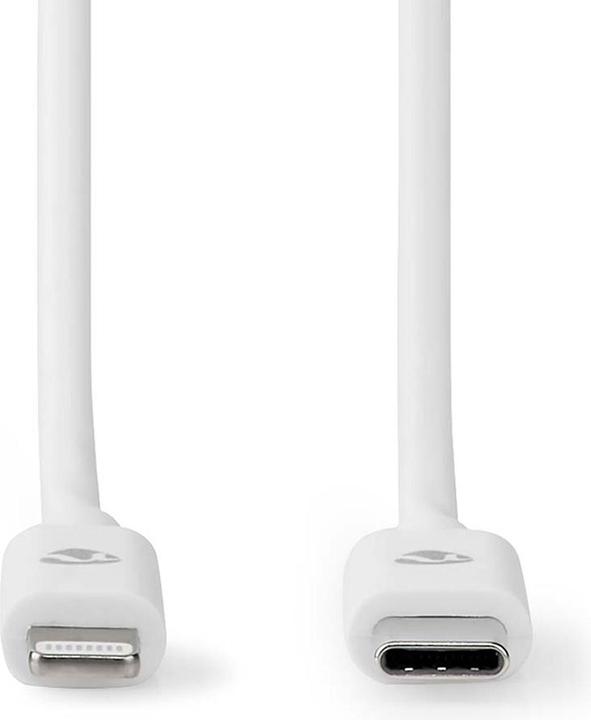 Produktbild Nedis 2er-Set iPhone Ladekabel, Lightning, Kabel, USB-C, MFi Zertifiziert, 2 m, weiss (2 m, USB 2.0)