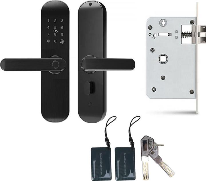 Produktbild PNI Yala Smart Hotelzugang SafeHome PTY500BL WiFi, links, Zugang mit Fingerabdruck, Code, Karte, Sch (Fingerabdruck, Schlüssel, Schlüsselkarte)