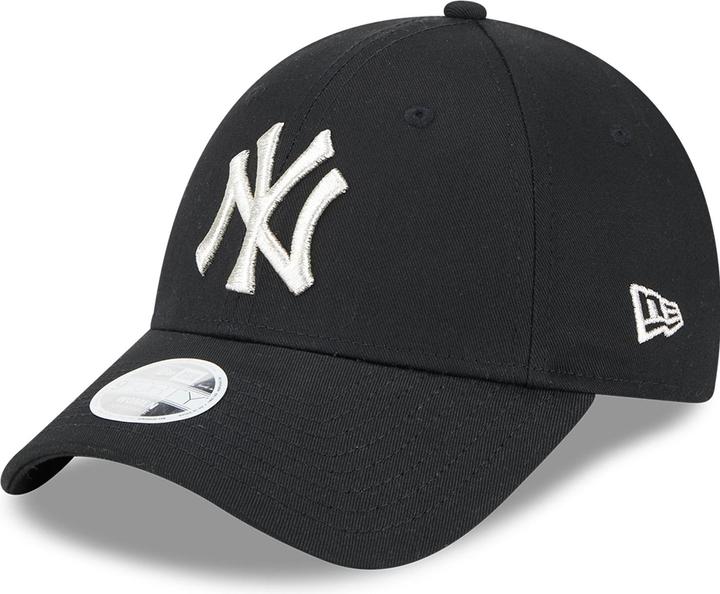 Actual product image New Era 9Forty Ladies Cap - Metallic New York Yankees Black