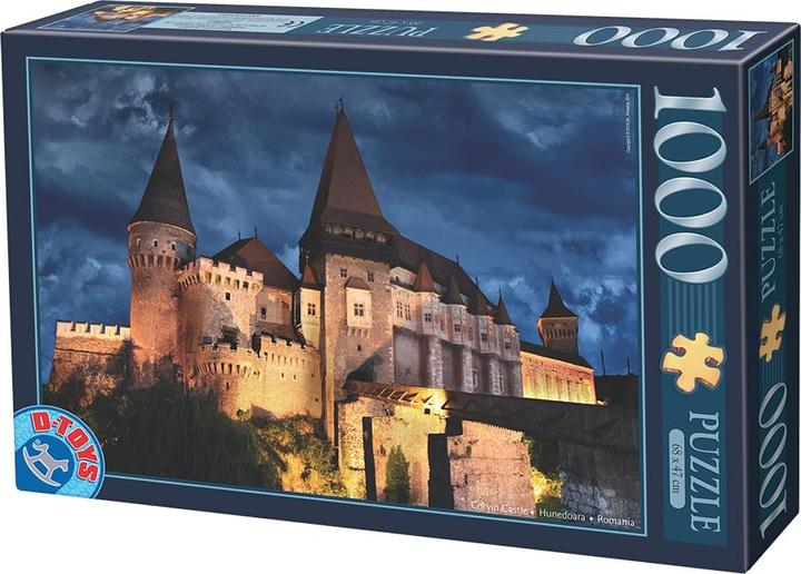 Image du produit D-Toys Puzzle 1000 Roumanie, Château Corvinus de nuit (1000 pièces)