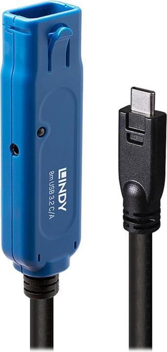 Produktbild Lindy 8m USB 3.2 Gen 1 C/A Aktivverlängerung Pro Bis zu 40m Verlängerung für ein USB Typ A Gerät an einem (8 m, USB 3.2 Gen 1)