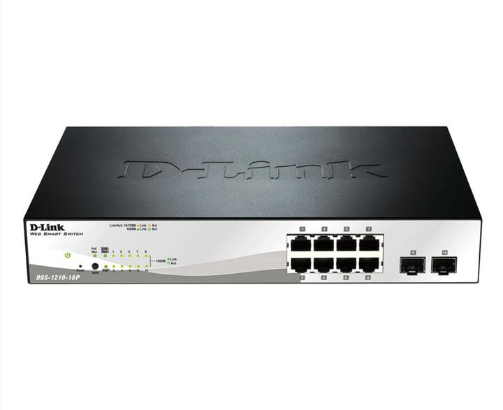 Produktbild D-Link Dgs-1210-10p (8 Ports)