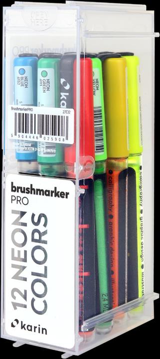 Actual product image Karin Brush Marker Pro (Multicoloured, Neon orange, 12 x)