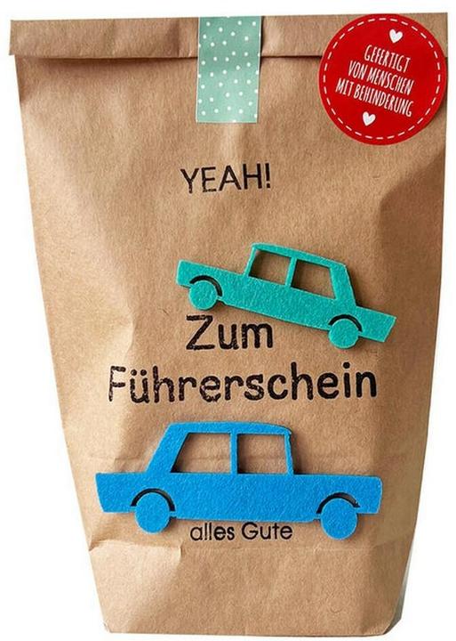 Produktbild Wunderle Wundertüte, Yeah- zum Führerschein alles Gute, braune Tüte (Geschenkbox, 1 x)