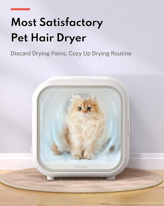 Immagine prodotto HomeRunPet Asciugatrice per animali domestici Drybo Plus PD50 (Gatto, Cane)