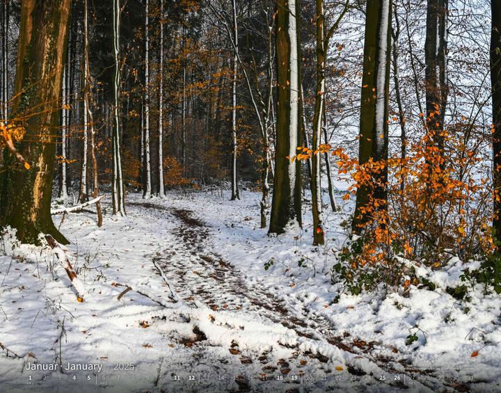 Actual product image Hiking 2025 large format calendar 58 x 4 (German)