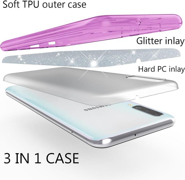 Produktbild Nalia Glitzer Hülle (Samsung Galaxy A50)