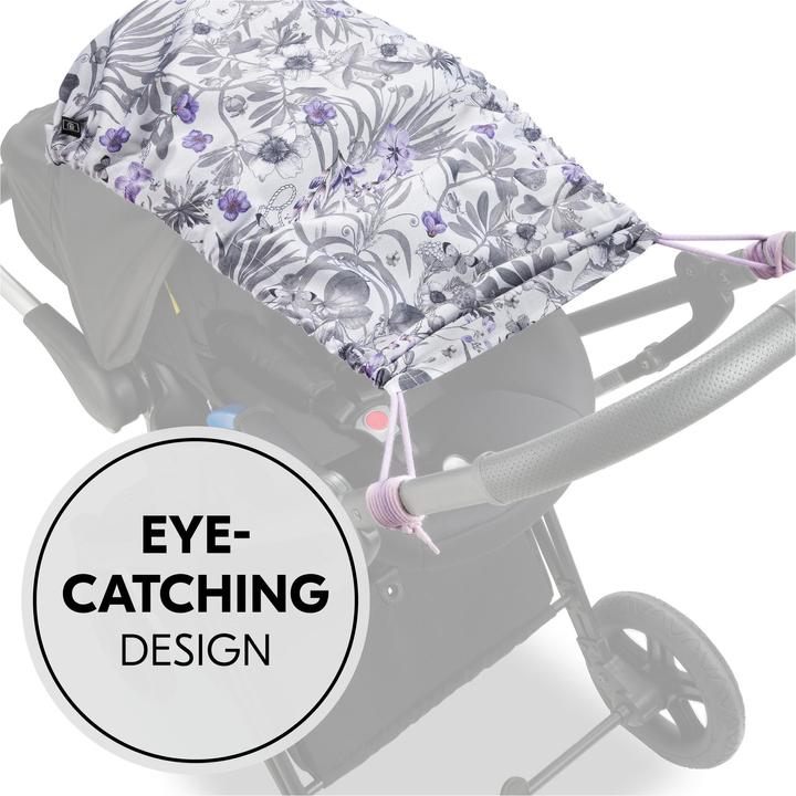 Actual product image Hauck Pushchair Sunshade Floral Grey