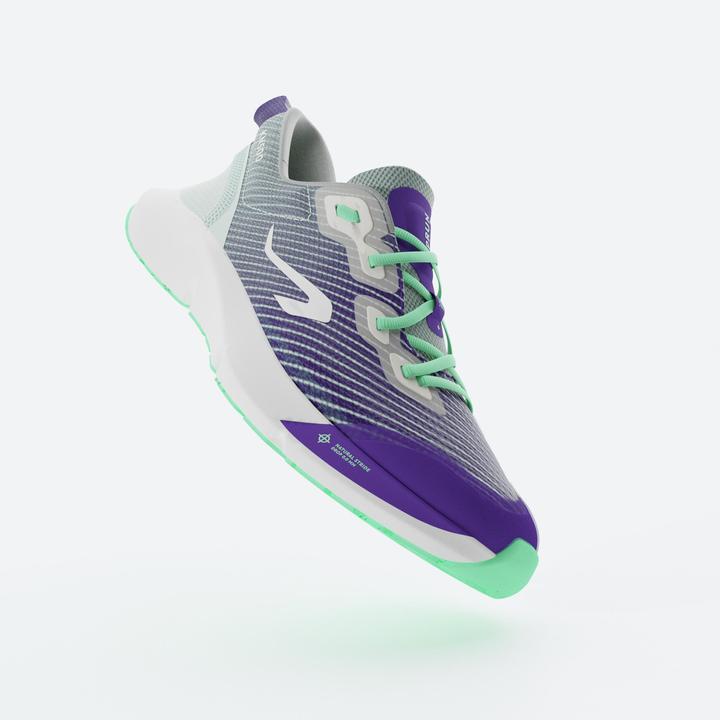 Produktbild Kiprun Laufschuhe Kinder Drop 0 - KN500 grün/schwarz (40)