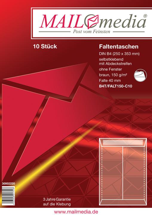 Produktbild Elepa Faltentasche Natron Natron braun, Grösse: B4, Papier: 150 g/qm (10 x)