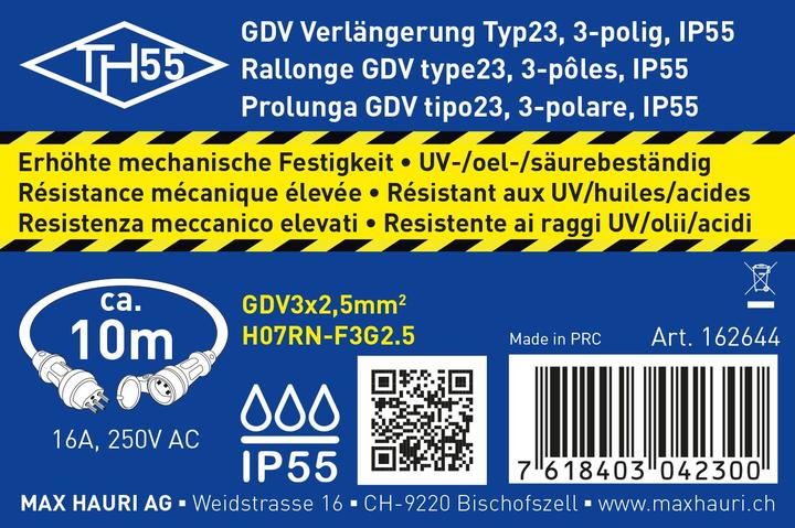 Image du produit Max Hauri Prolongation (10 m, Type 23)