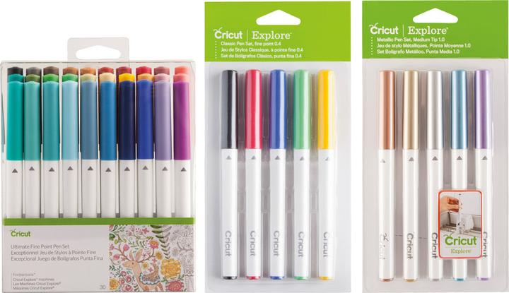 Actual product image Cricut Opaque Gel pens 5-pack Pink Orange White Yellow Blue (P)
