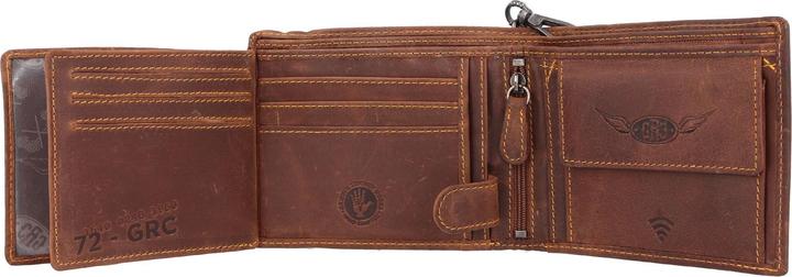 Actual product image Greenburry Racing Collection Dallas wallet RFID leather 12.5 cm