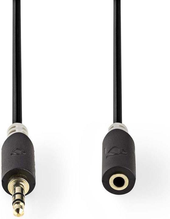 Actual product image Nedis 3.5 mm stereo audio cable with 3 jacks (2 m, 3.5mm jack (AUX))
