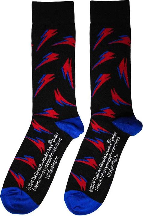Actual product image David Bowie Unisex Adult Flash Socks (39.5 - 45.5)
