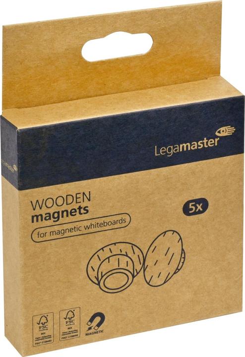 Produktbild Legamaster WOODEN - Magnet (5 x)