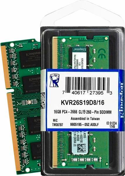 Immagine prodotto Kingston ValueRAM (1 x 16GB, 2666 MHz, DDR4-RAM, SO-DIMM)