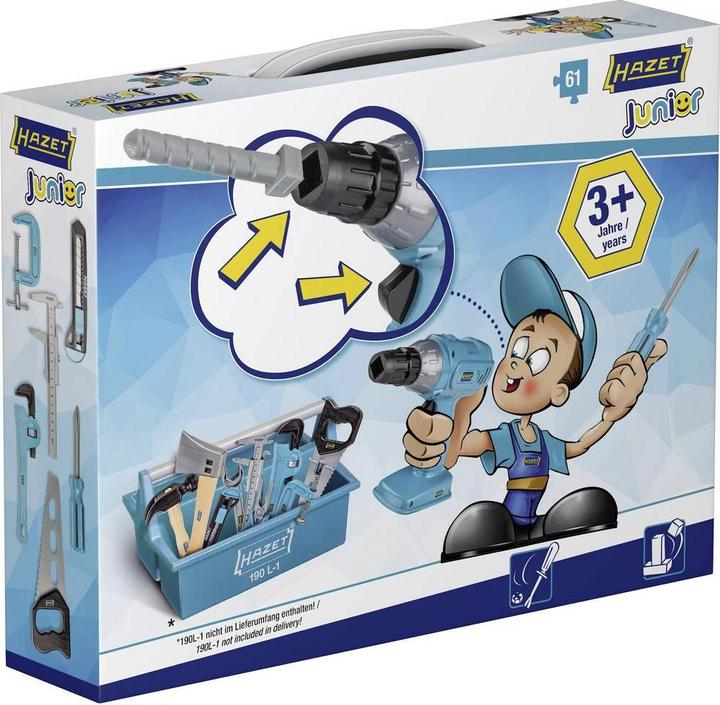 Immagine prodotto HAZET Giocattoli per bambini serie di utensili JUNIORTOOL1 ∙ Numero utensili: 61