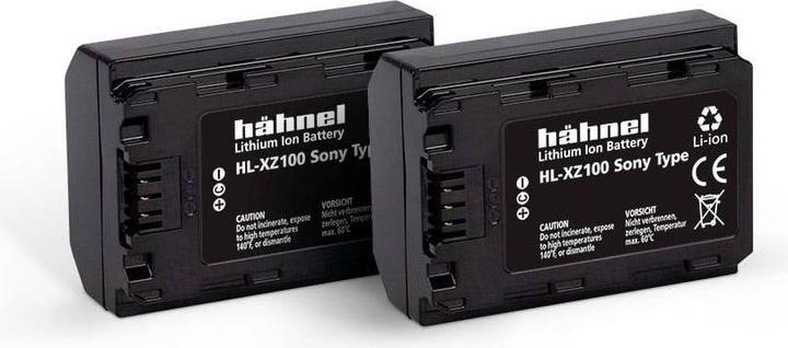 Produktbild Hähnel HL-XZ100, 2er Kamera-Akku ersetzt Original-Akku NP-FZ100 7.2 V 2000 mAh (Kamera Akku)