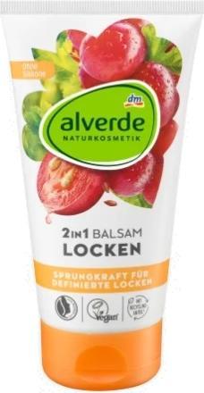 Produktbild dm alverde Conditioner 2in1 Balsam Locken Bio-Leinsamen, Bio-Traube