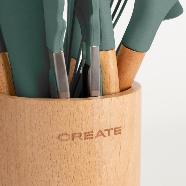 Actual product image Create Küchenutensilien-Set - Silikon und Holz