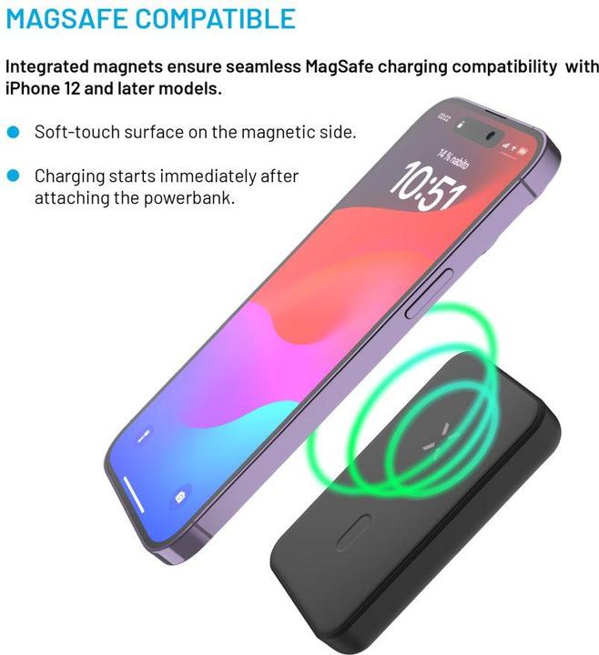 Immagine prodotto Fixed MagZen, 6 000 mAh, nero (6000 mAh)
