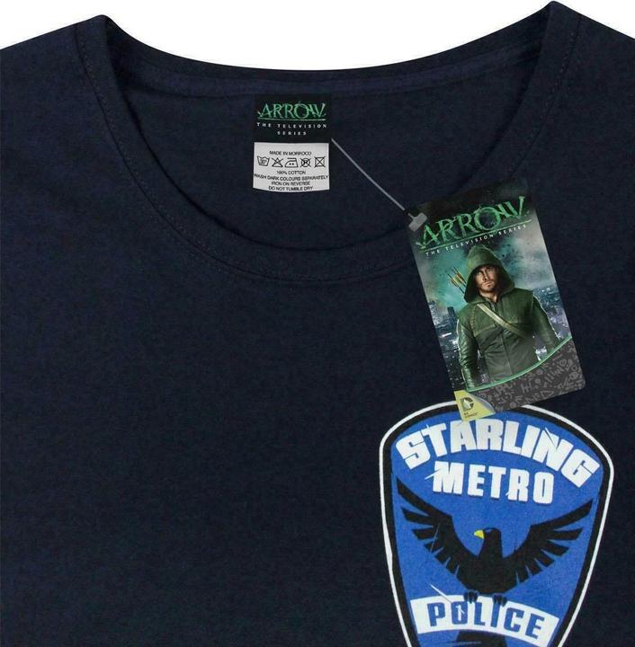Image du produit Arrow T-shirt avec le design de la police de Starling City Metro (L)