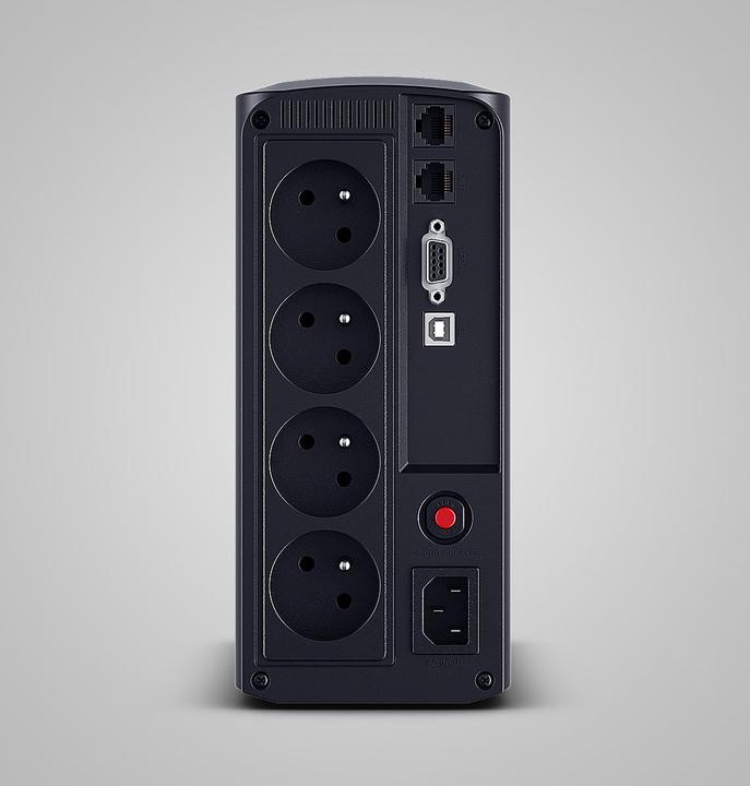 Actual product image Cyberpower Tracer III VP1000ELCD-FR - Line Interactive - 1000 VA - 550 W - Sine - (1000 VA, 550 W, Line-interactive UPS)
