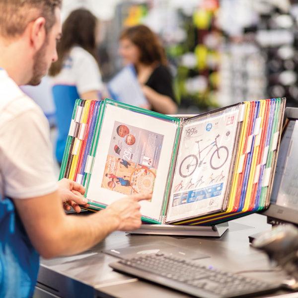 Produktbild Tarifold Sichttafelsystem komplett mit 20 Drehtaschen