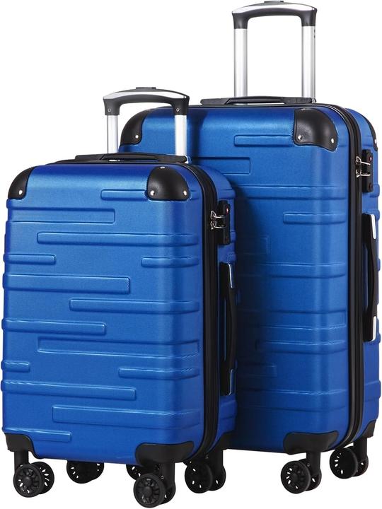 Actual product image Coolife 2-teiliges Hartschalenkoffer-Set mit TSA-Schloss (60 l, Hand luggage (up to 50 litres))
