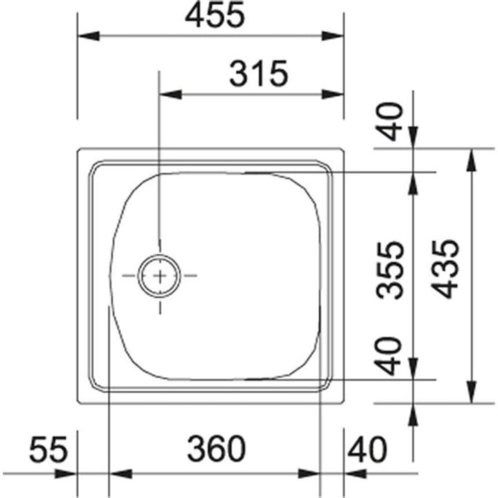 Produktbild Franke Eurostar (Einbauspüle, 0.00 cm, 45.50 cm)