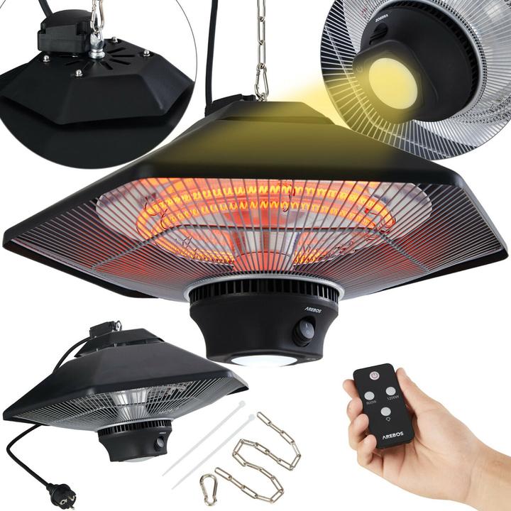 Arebos Riscaldatore a soffitto radiante (2000 W)