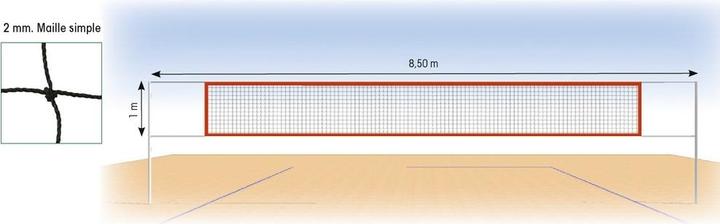 Hasbro Filet beach volley 2 mm polyamide Tremblay