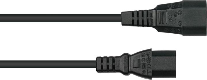 Immagine prodotto Kabelmeister Prolunga di alimentazione Spina C14/C13 nera 0,5 m (0.50 m, C13)