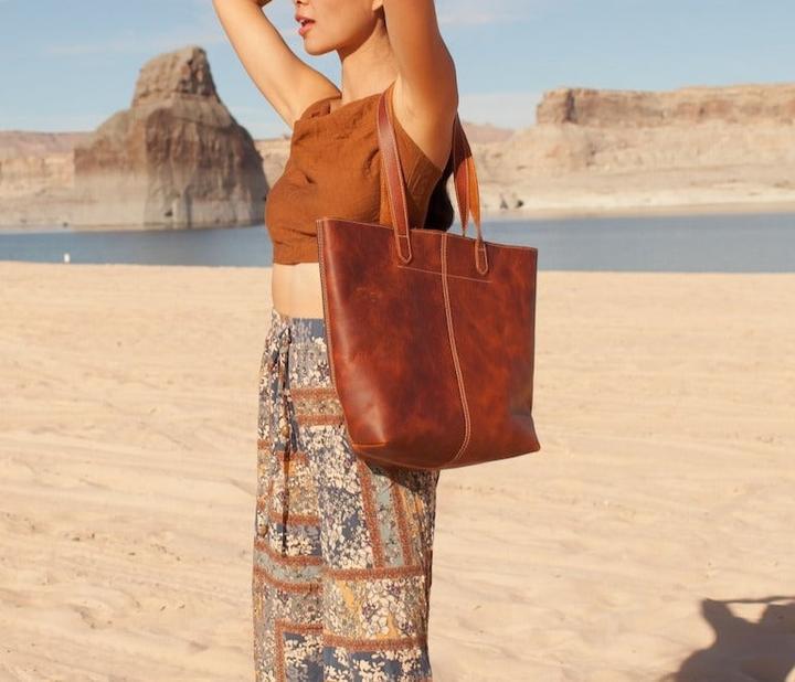 Immagine prodotto Only-Bags.Store Borsa in pelle, fatta a mano, resistente e di alta qualità, borsa a tracolla per laptop, borsa
