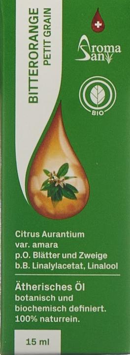 Image du produit AromaSan Orange amère Petit Grain Huile essentielle bio (15ml)