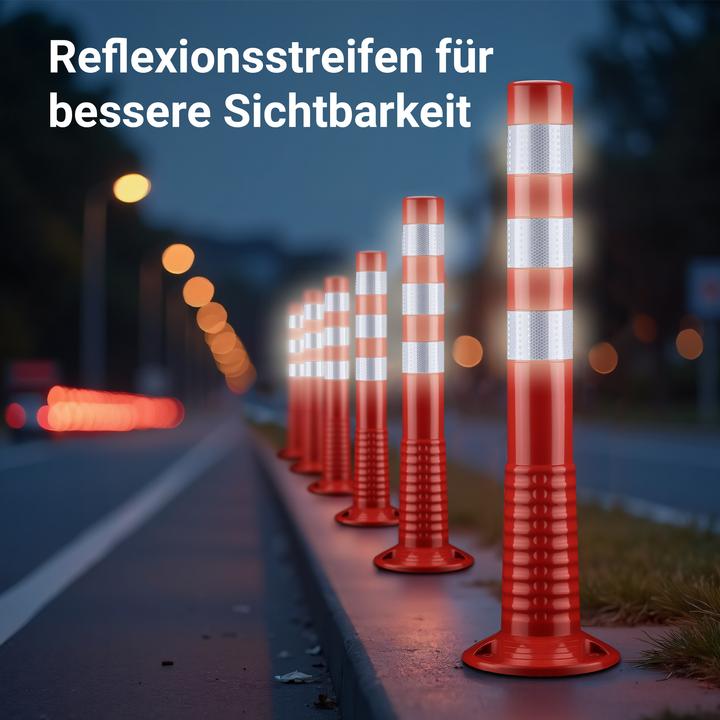 Actual product image Wiltec 2x barrier posts Ø20x75cm barrier post mobile barrier bollard flexible