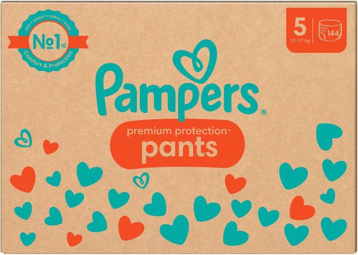 Immagine prodotto Pampers Premium Protection Pants (Dimensione 5, Pacco mensile, 144 Pezzo/i)