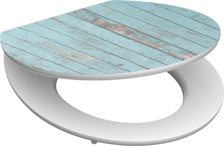 Actual product image Schütte MDF HG WC-Sitz BLUE WOOD
