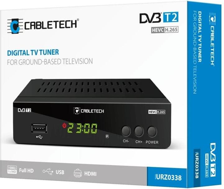 Productafbeelding Cabletech DECODER DVB-T2 H.265 HEVC URZ0338 (DVB-T, DVB-T2)